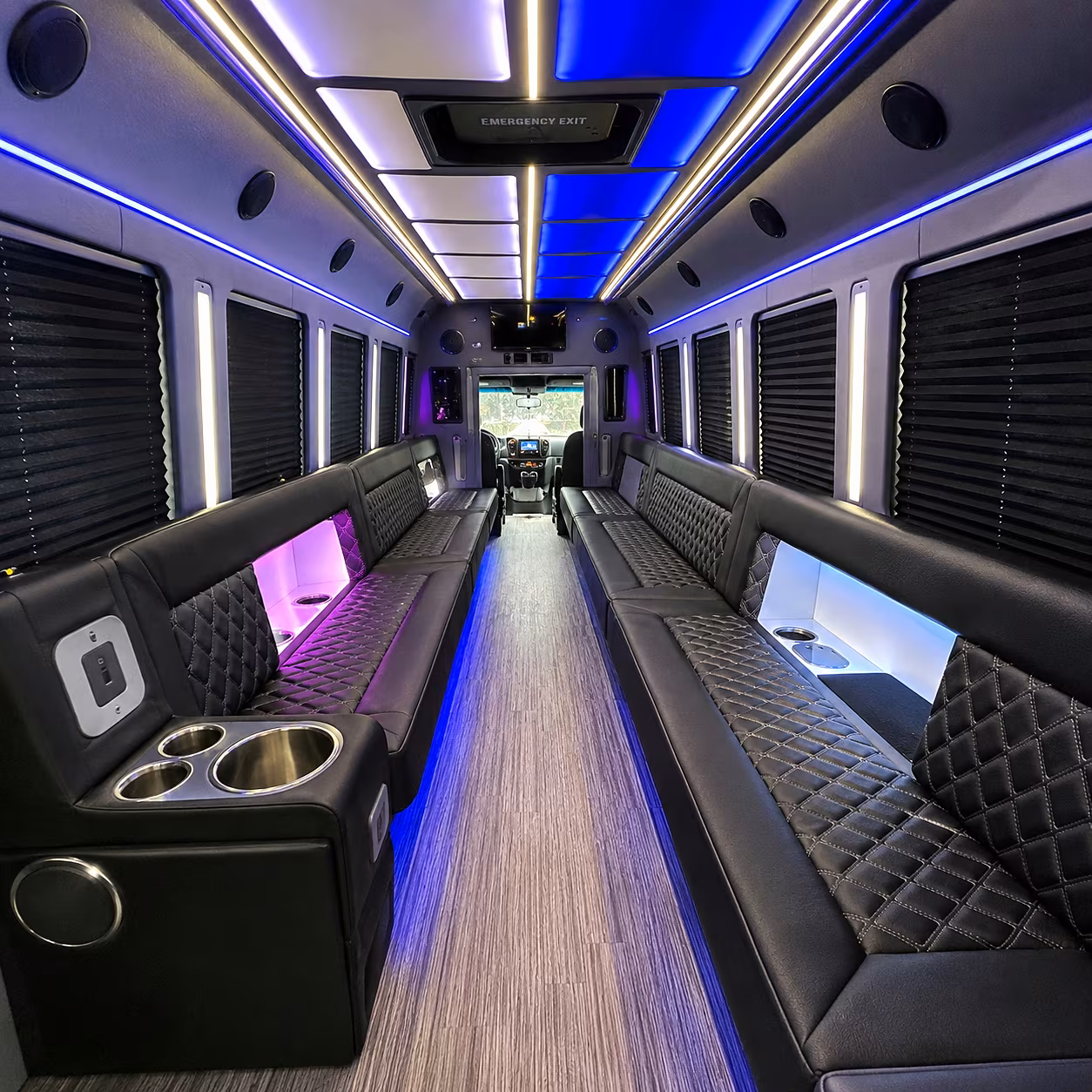 party buses for pasadena wedding parties and bridal groups