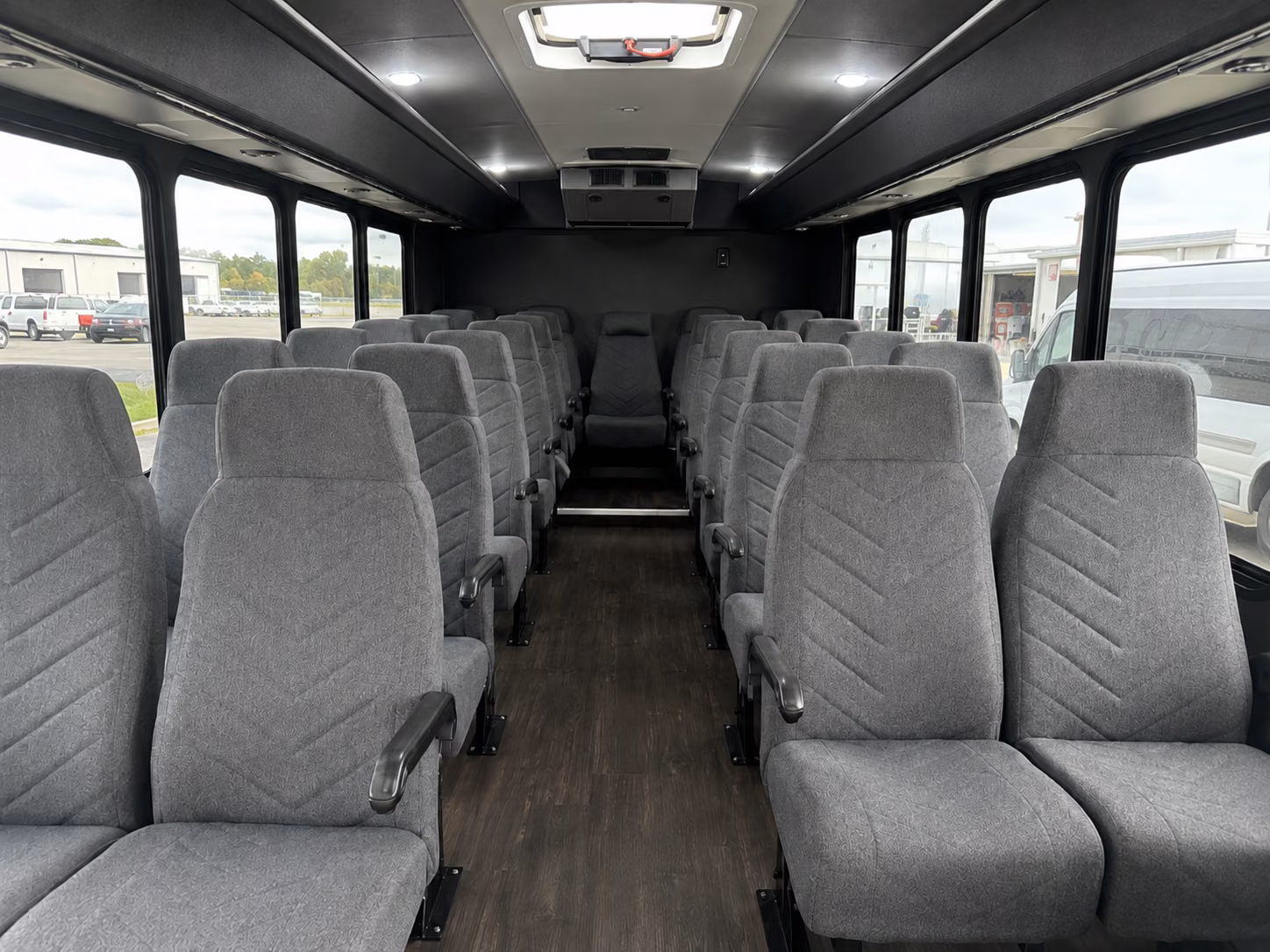 pasadena 18 passenger minibus interior