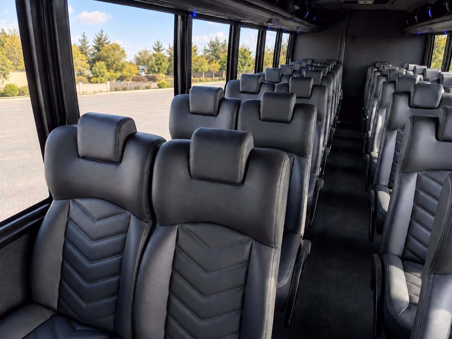 pasadena 20 passenger minibus interior