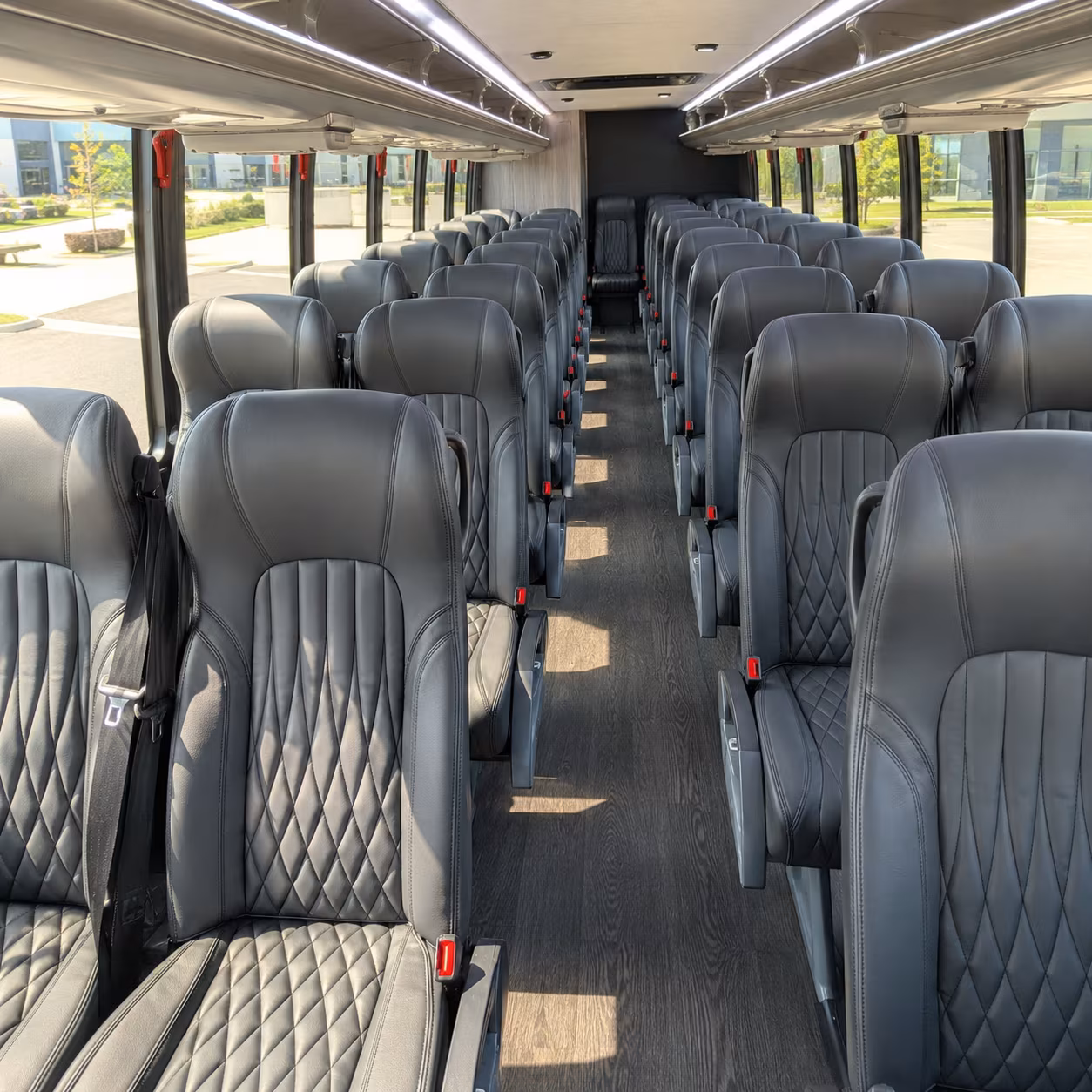 pasadena 25 passenger minibus inside