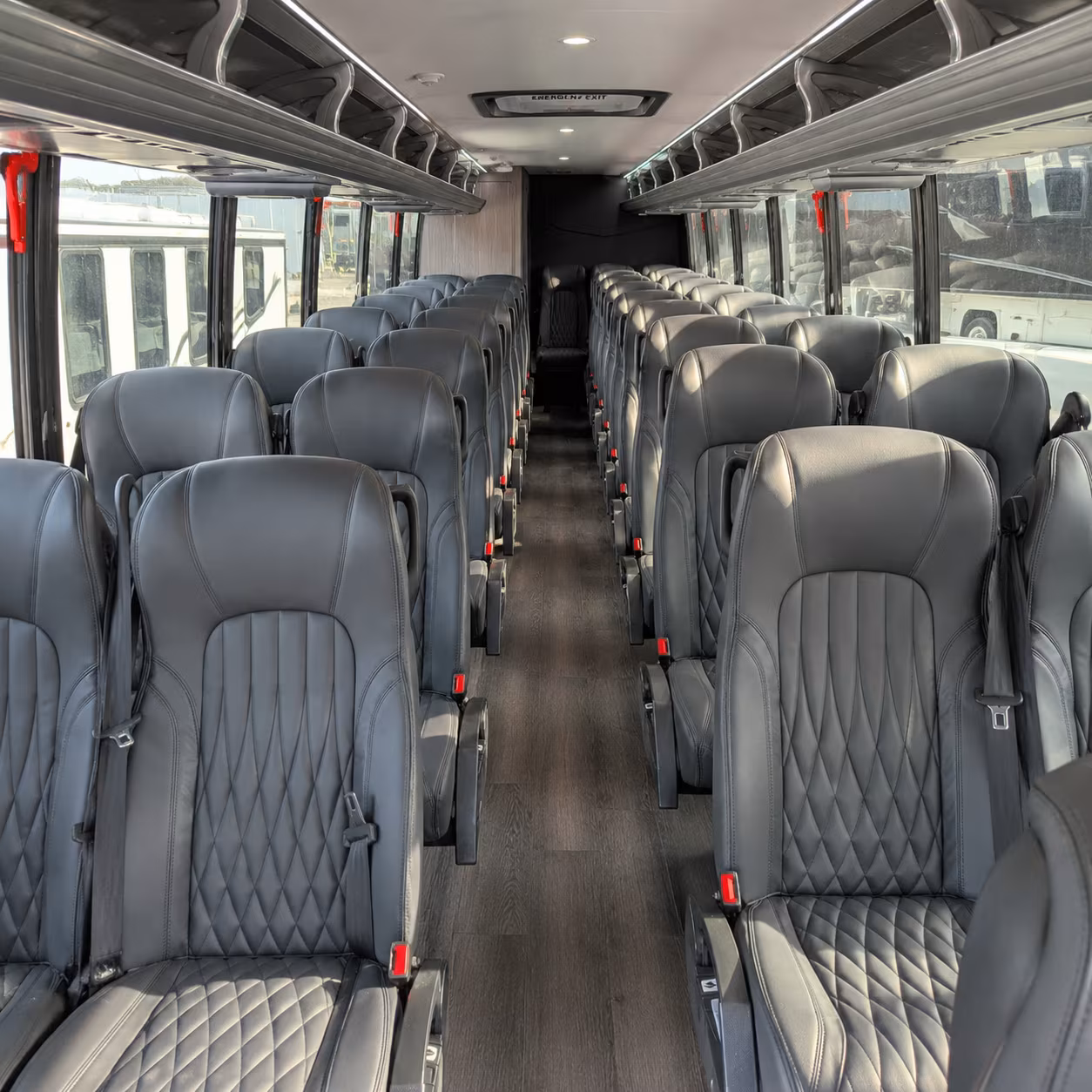 pasadena 28 passenger minibus inside