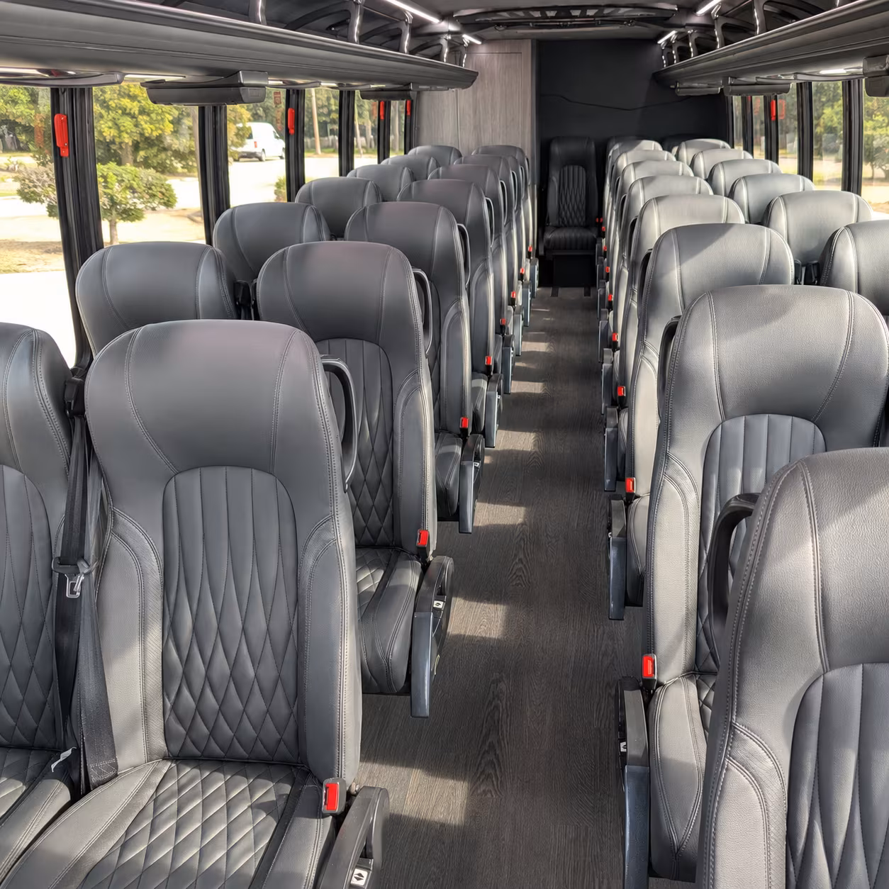 pasadena 30 passenger minibus inside