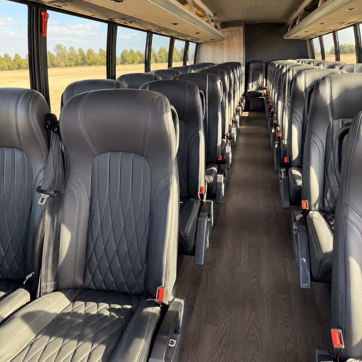 pasadena 35 passenger minibus inside