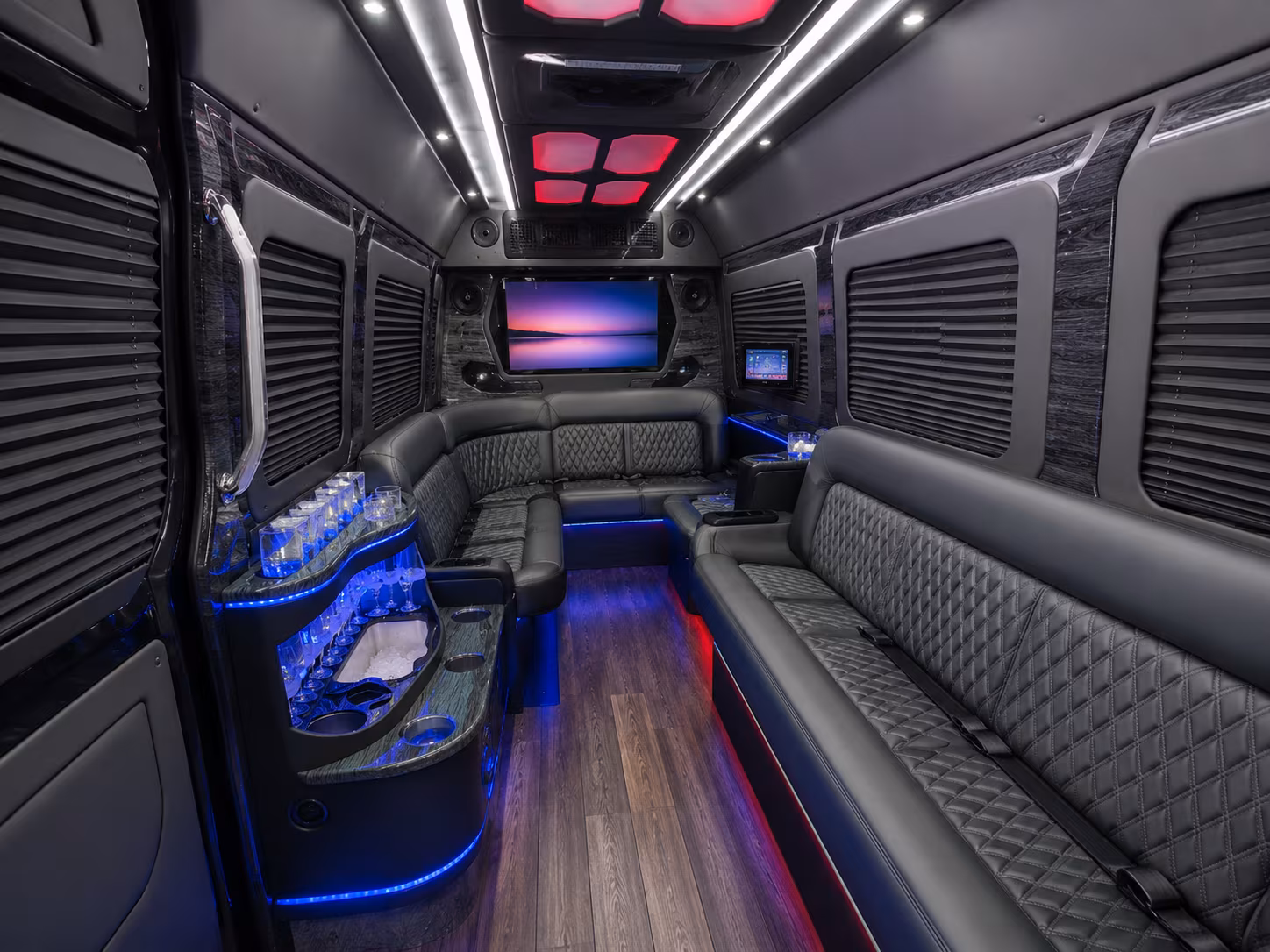 pasadena corporate event transportation onboard seating