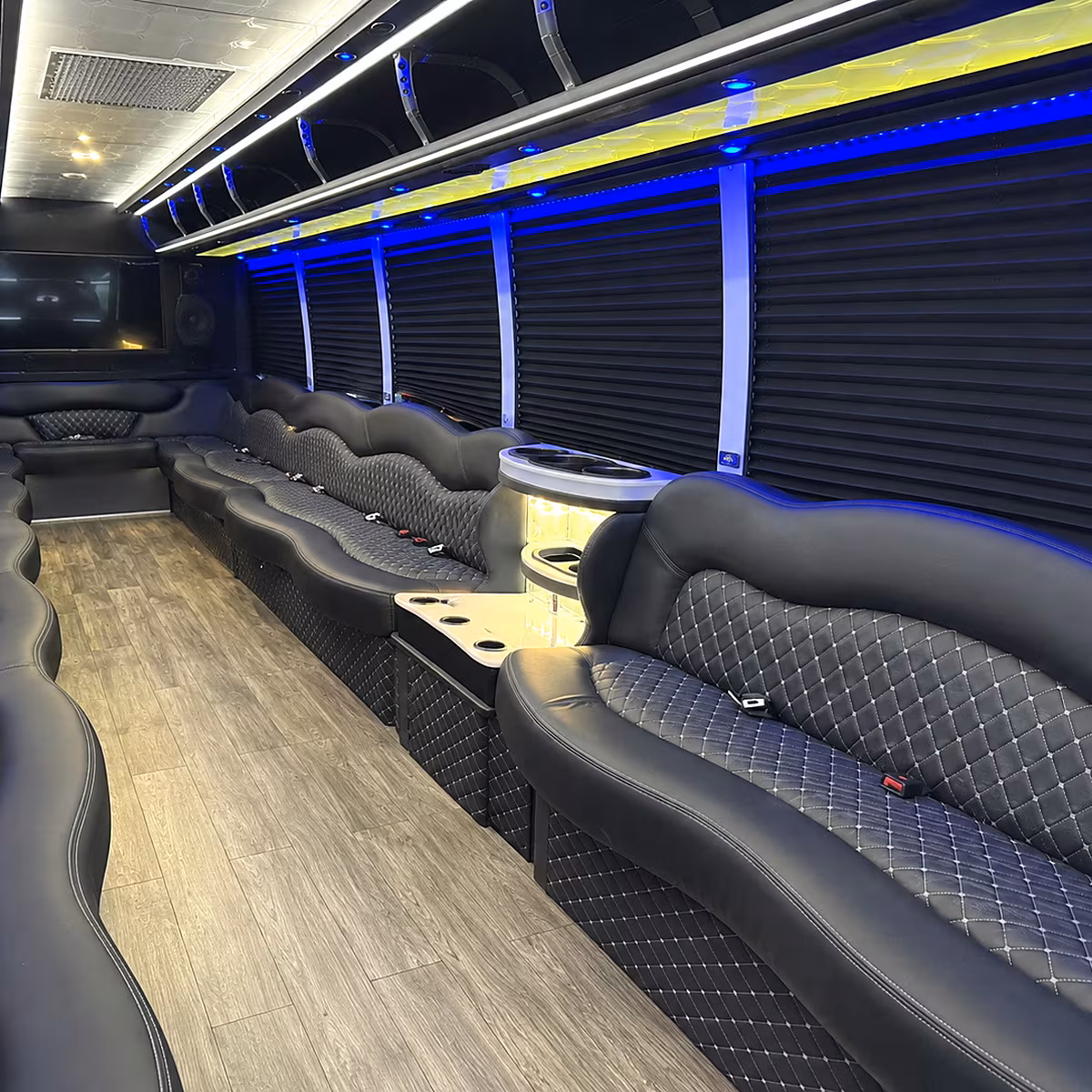 pasadena party bus interior
