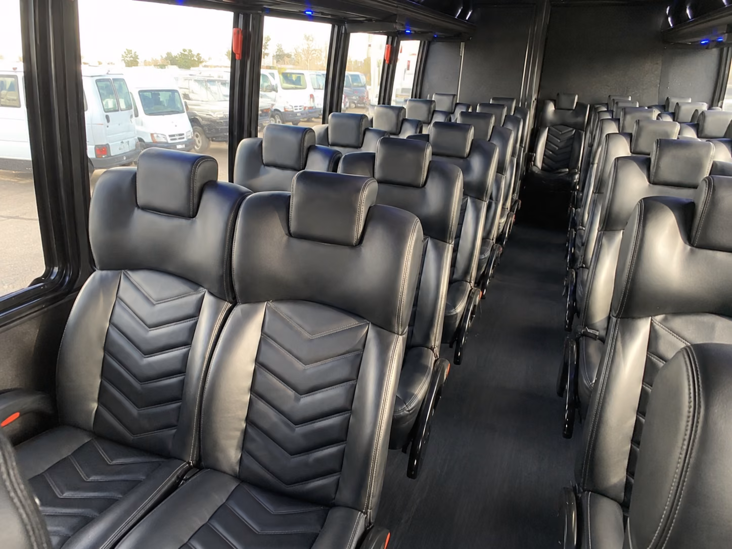 pasadena sporting event transportation onboard seating