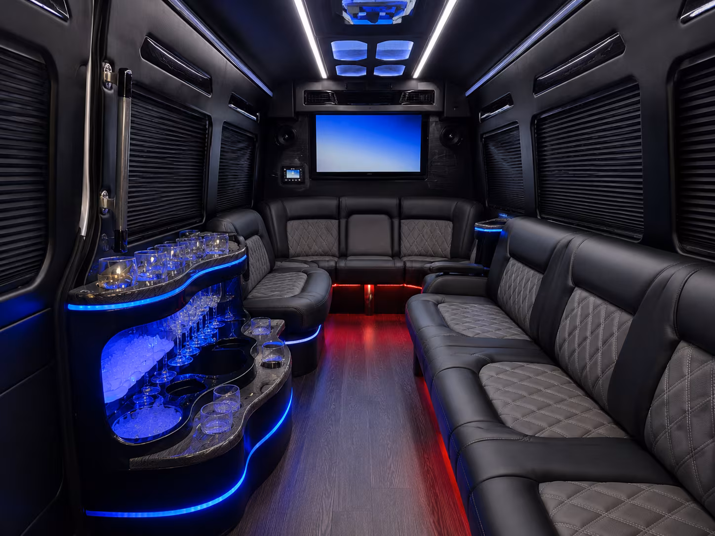pasadena sprinter limousine interior