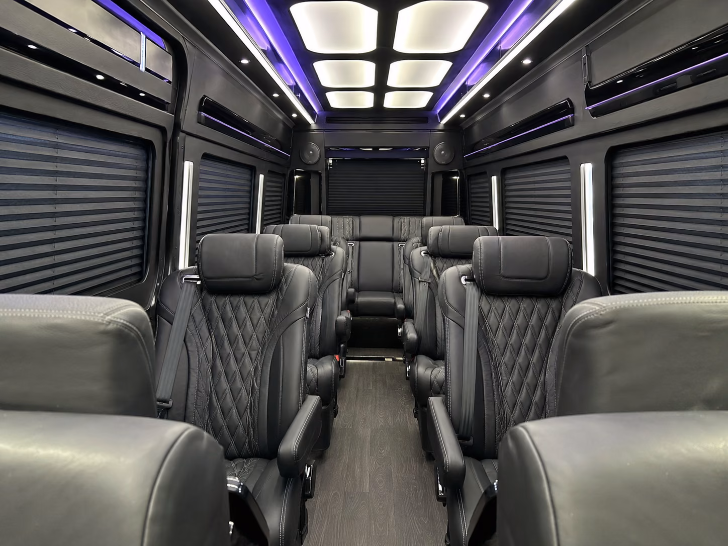 pasadena sprinter van with driver inside